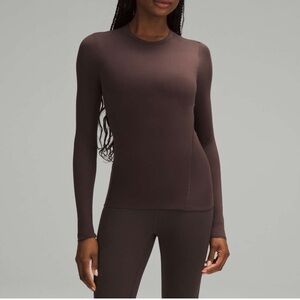 LULULEMON Wundermost Ultra Soft Nulu Crewneck in Espresso